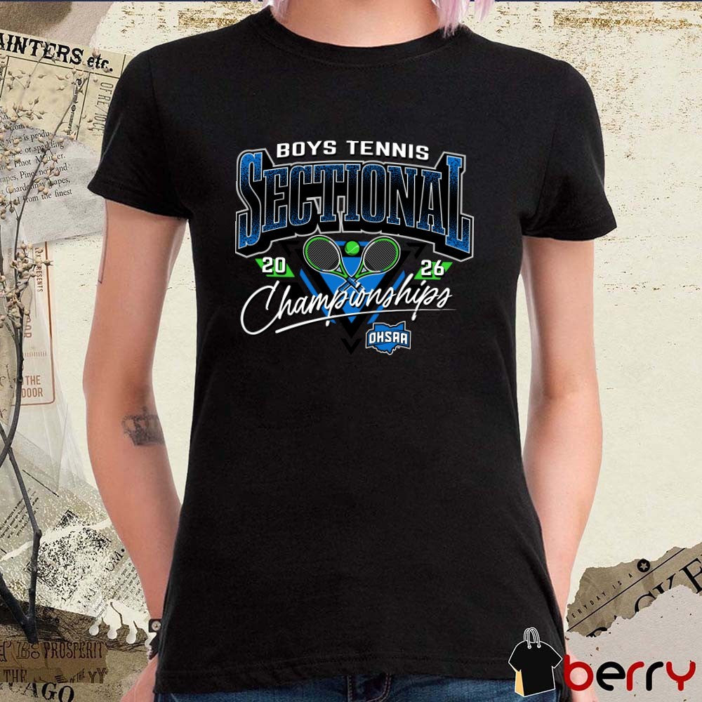 2026 OHSAA Boys Tennis Sectionals Championships Logo t-shirt