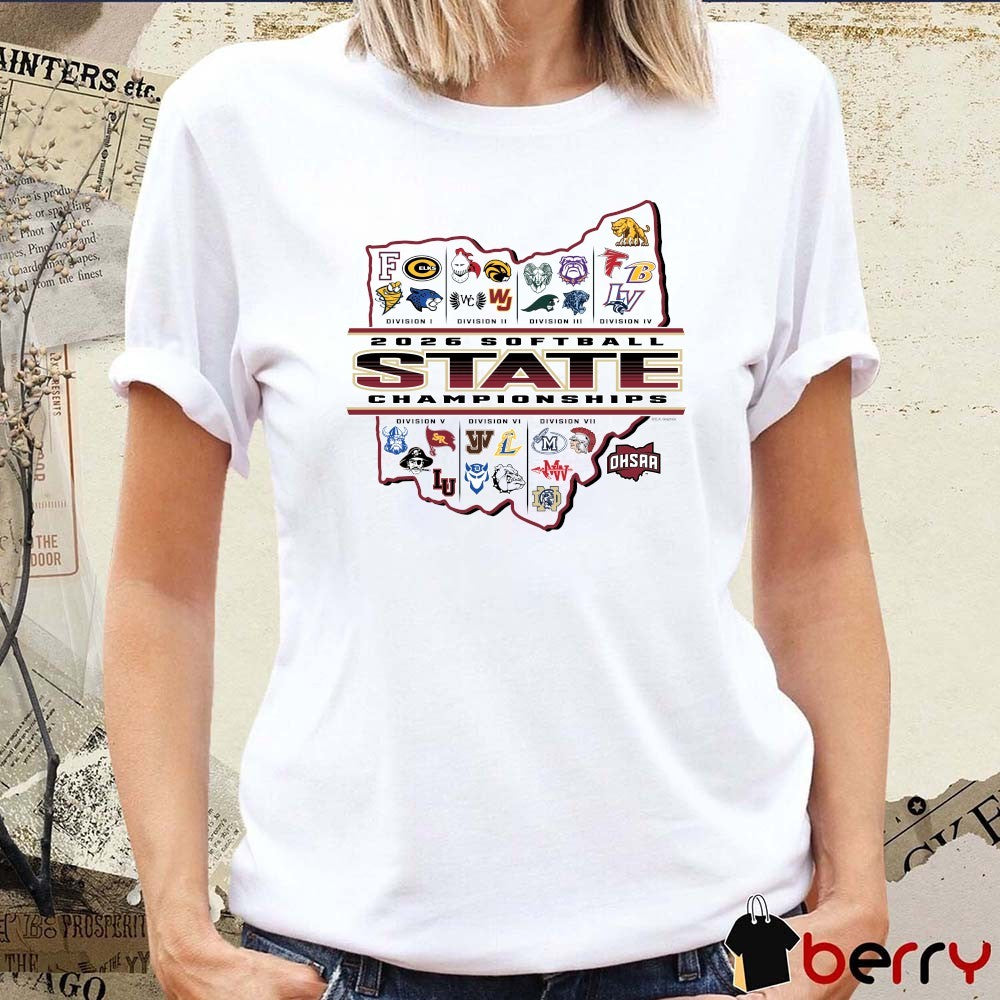 2026 OHSAA Softball State Championships Division I – VII Logos t-shirt
