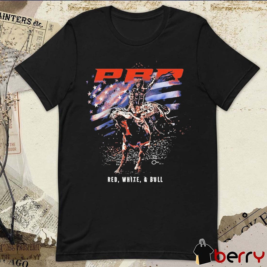 2026 PBR Professional Bull Riders Red, White and Bull Spotlight t-shirt