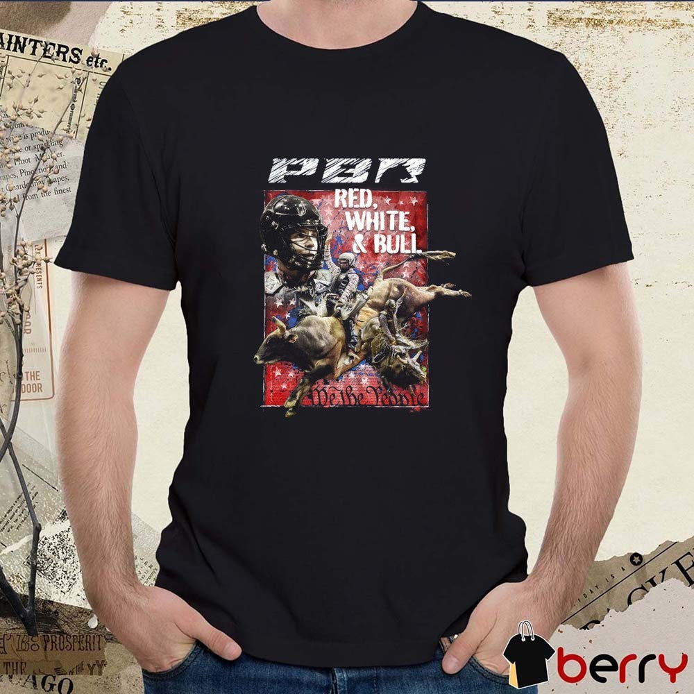 2026 PBR Professional Bull Riders Red, White and Bull We The People t-shirt