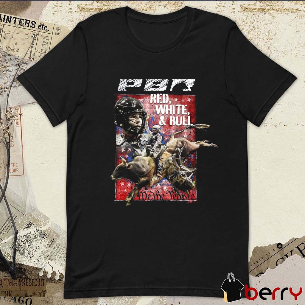 2026 PBR Professional Bull Riders Red, White and Bull We The People t-shirt