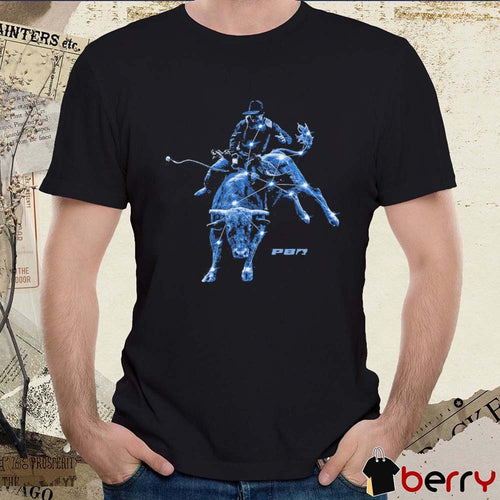 2026 PBR Space Cowboy Online Exclusive Bull Rider Graphic t-shirt