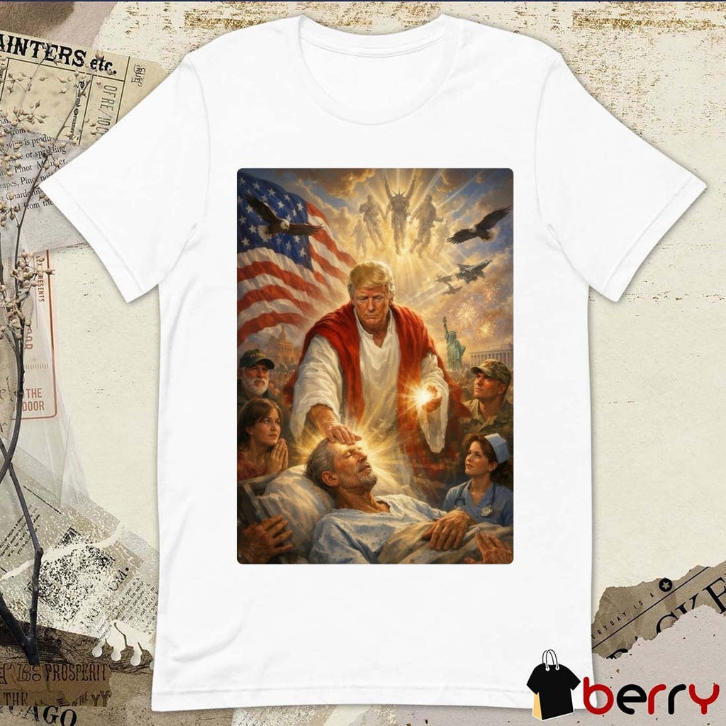2026 Pope Leo XIV President Trump Jesus Christ Artwork t-shirt