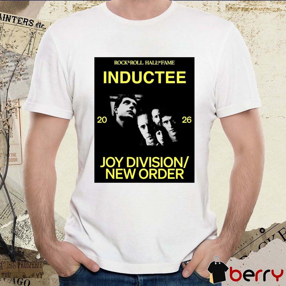 2026 Rock & Roll Hall of Fame nominees Joy Division New Order Poster t-shirt
