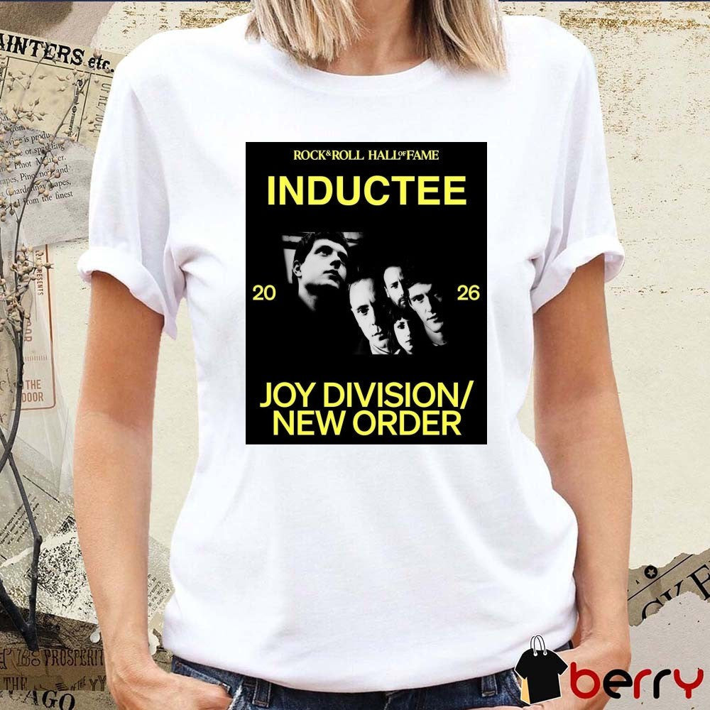 2026 Rock & Roll Hall of Fame nominees Joy Division New Order Poster t-shirt