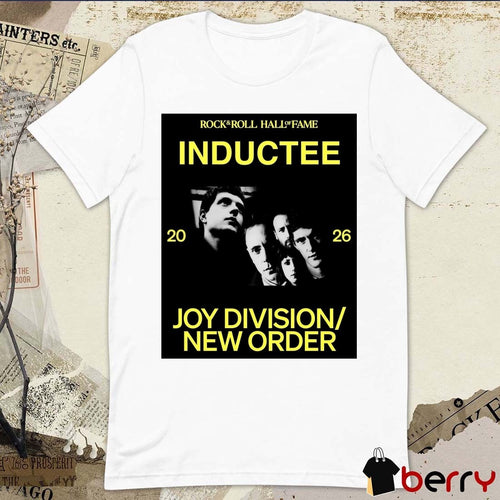 2026 Rock & Roll Hall of Fame nominees Joy Division New Order Poster t-shirt