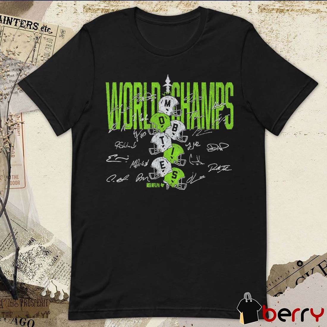 2026 Seattle Seahawks NFL Football World Champs Helmet Stack Signatures t-shirt