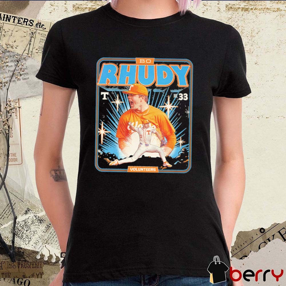 2026 Tennessee Vols NCAA Baseball Bo Rhudy No 33 Graphic t-shirt