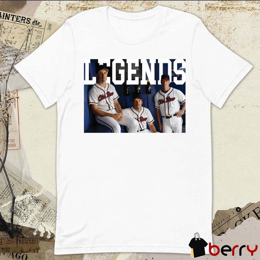 2026 The Big Three Tom Glavine, Greg Maddux, and John Smoltz Atlanta Braves t-shirt