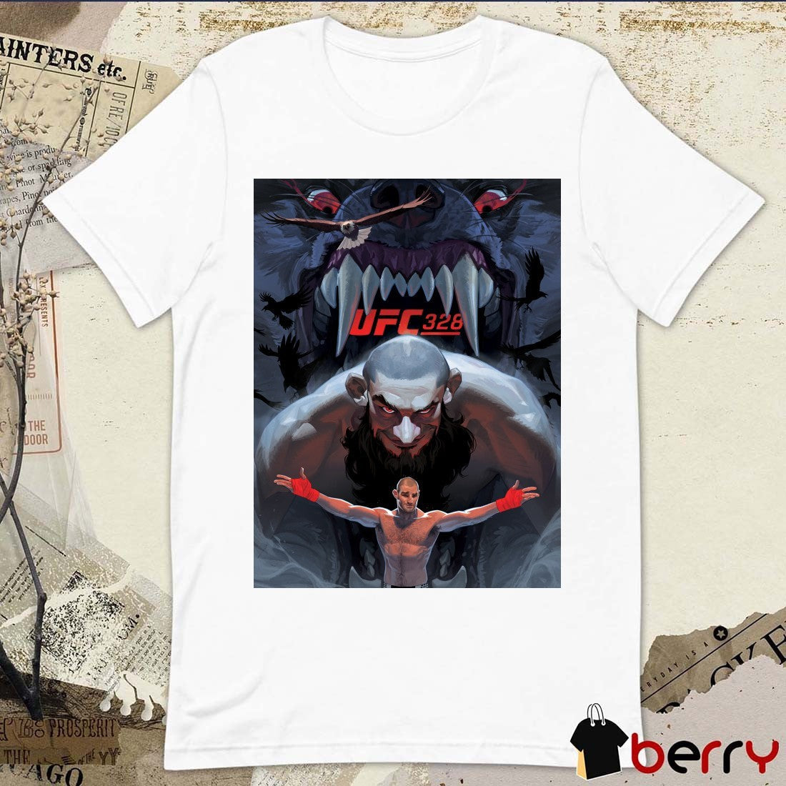 2026 UFC328 Artist Series Poster t-shirt