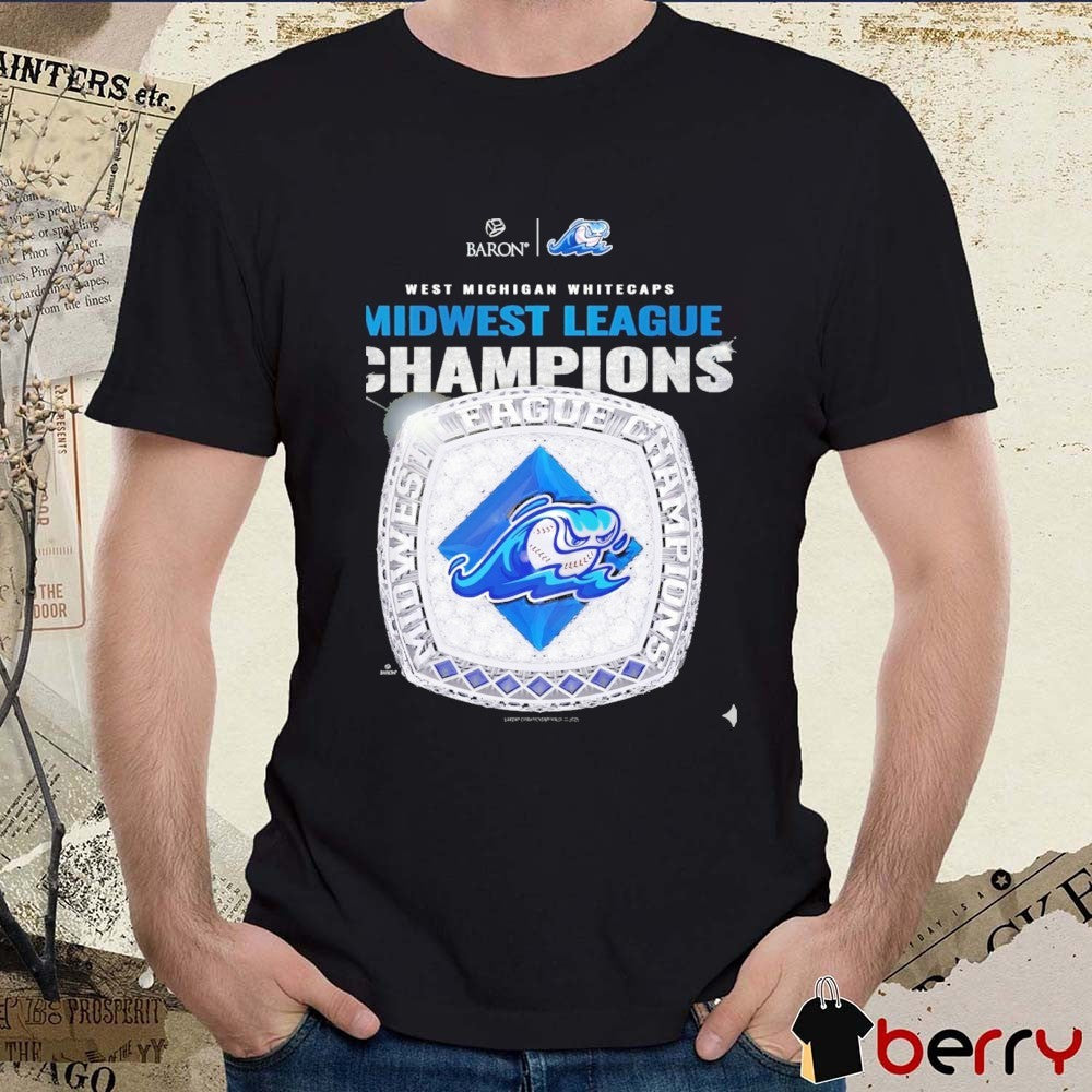 2026 West Michigan Whitecaps Midwest League Champions Ring t-shirt