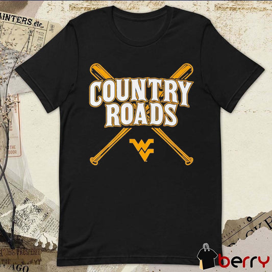 2026 West Virginia Mountaineers Baseball Country Roads t-shirt