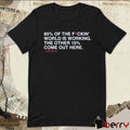 85% Of The Fockin’ World Is Working. The Other 15% Come Out Here. – Lee Elia t-shirt