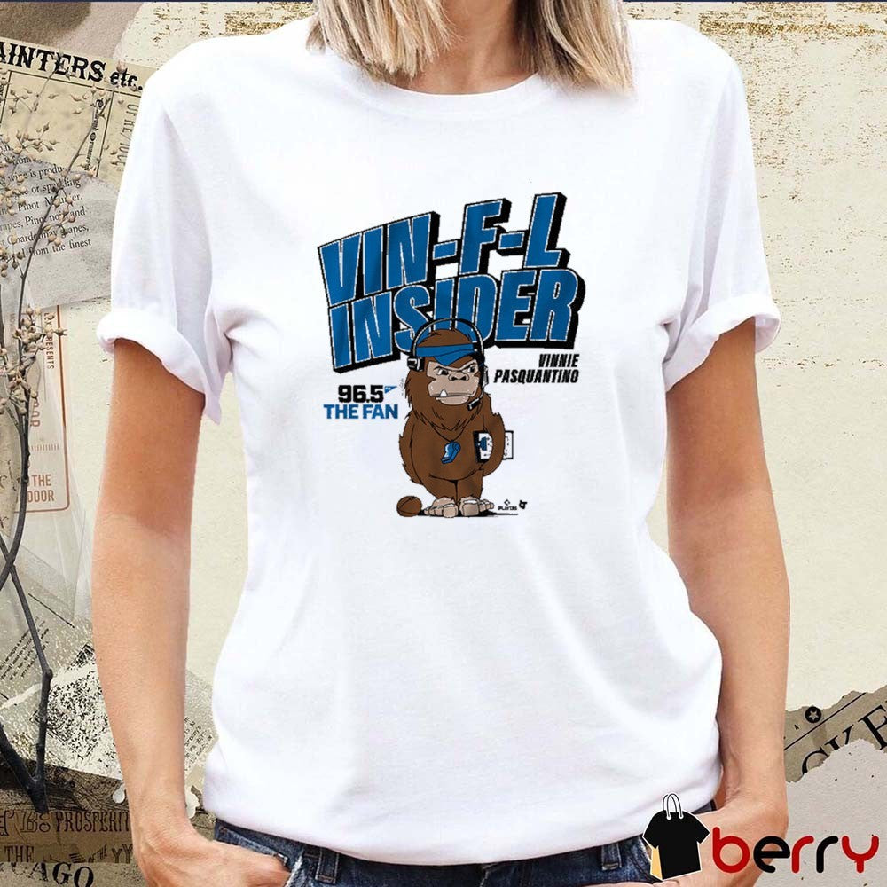 96.5 The Fan The Vin-F-L Insider Vinnie Pasquantino Fanart t-shirt