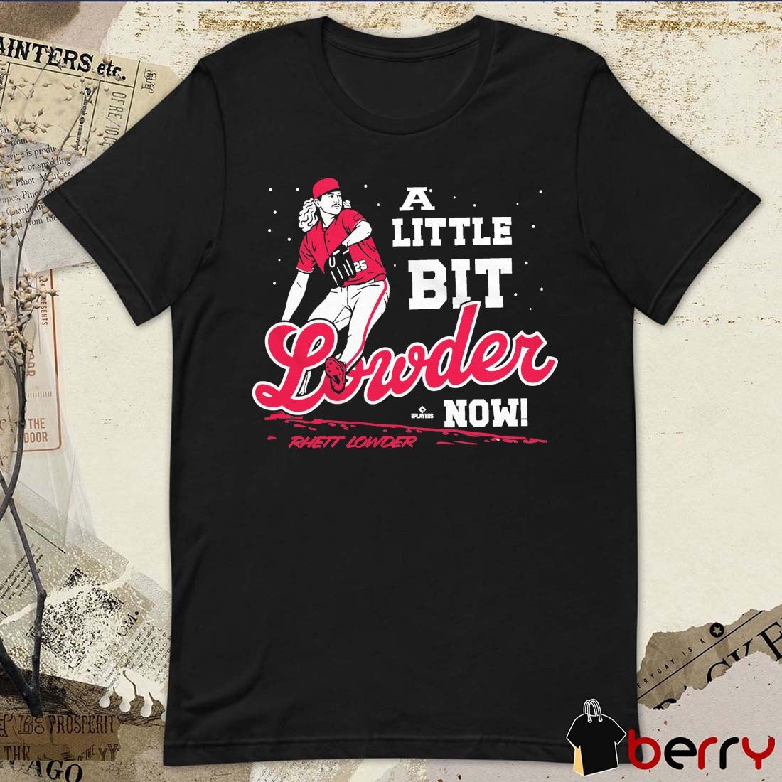 A Little Bit Lowder Now Rhett Lowder Cincinnati Reds MLB t-shirt