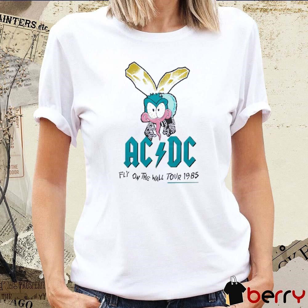 AC DC Fly On The Wall Tour 1985 Painting t-shirt