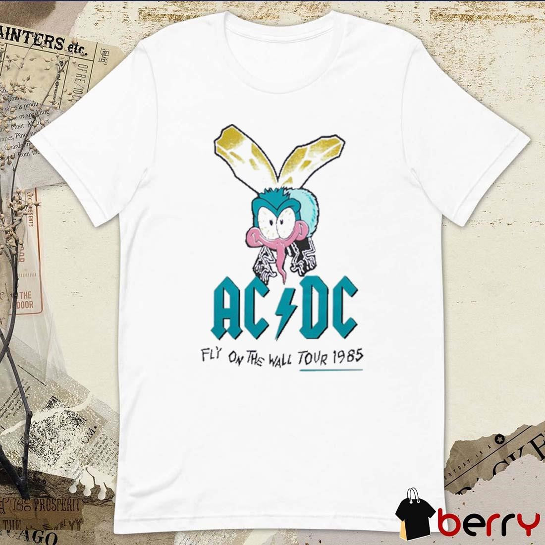 AC DC Fly On The Wall Tour 1985 Painting t-shirt