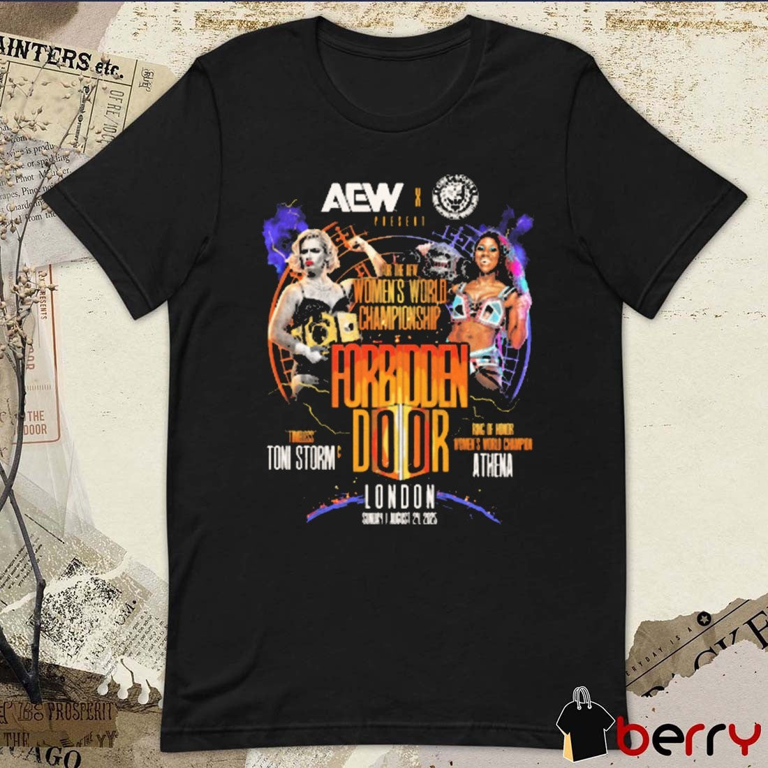AEW Forbidden Door August 24 2025 Matchup Toni Storm vs Athena Women’s World Championship t-shirt