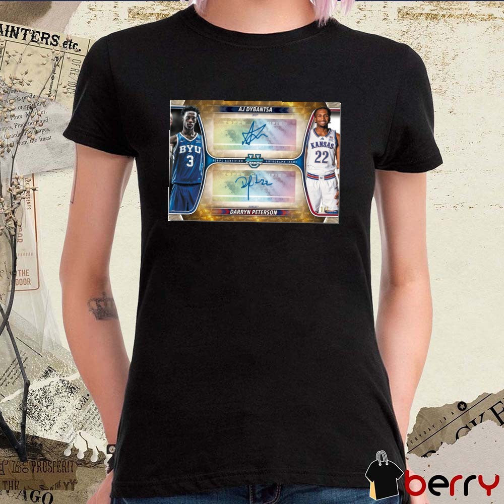AJ Dybantsa and Darryn Peterson 2025-26 Bowman Basketball Signatures t-shirt