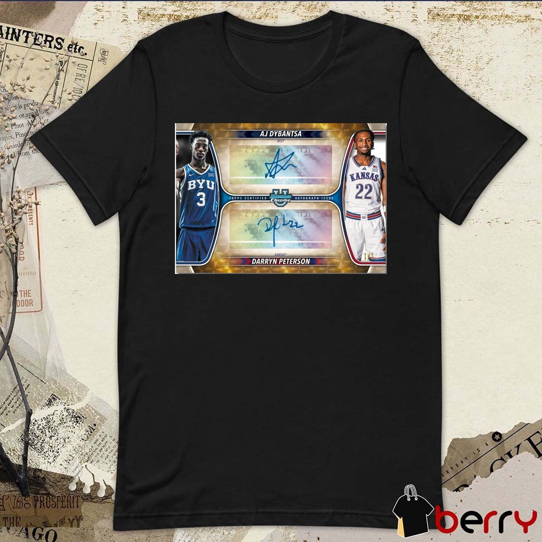 AJ Dybantsa and Darryn Peterson 2025-26 Bowman Basketball Signatures t-shirt