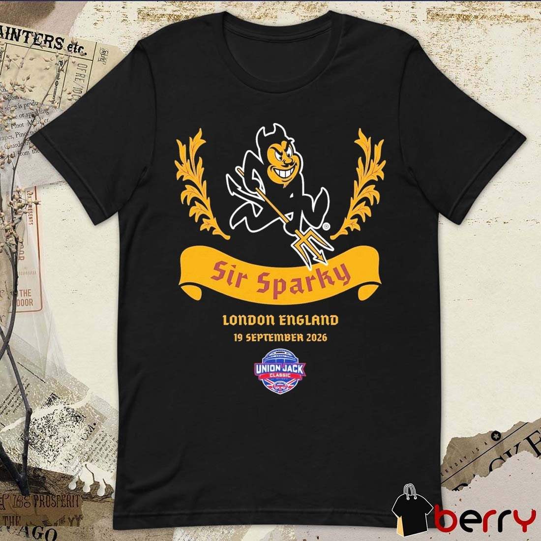 ASU Sir Sparky UJC London England MRN September 19 2026 t-shirt