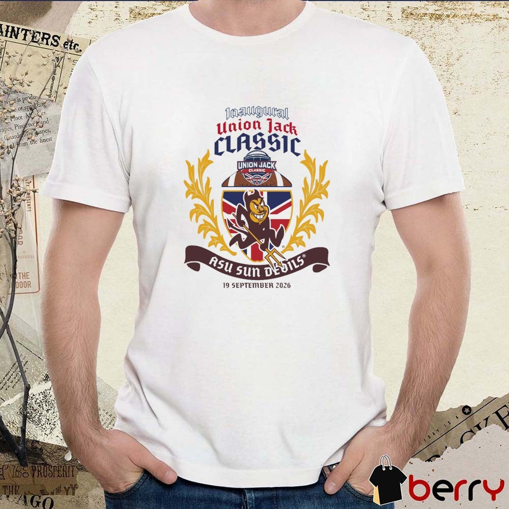 ASU Sun Devils Inaugural Union Jack Classic September 19 2026 t-shirt