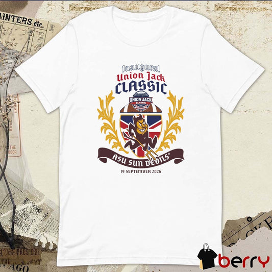 ASU Sun Devils Inaugural Union Jack Classic September 19 2026 t-shirt