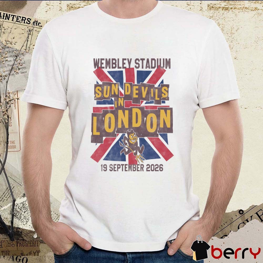ASU UJC Sparky Wembley Stadium Sun Devils In London September 19 2026 t-shirt