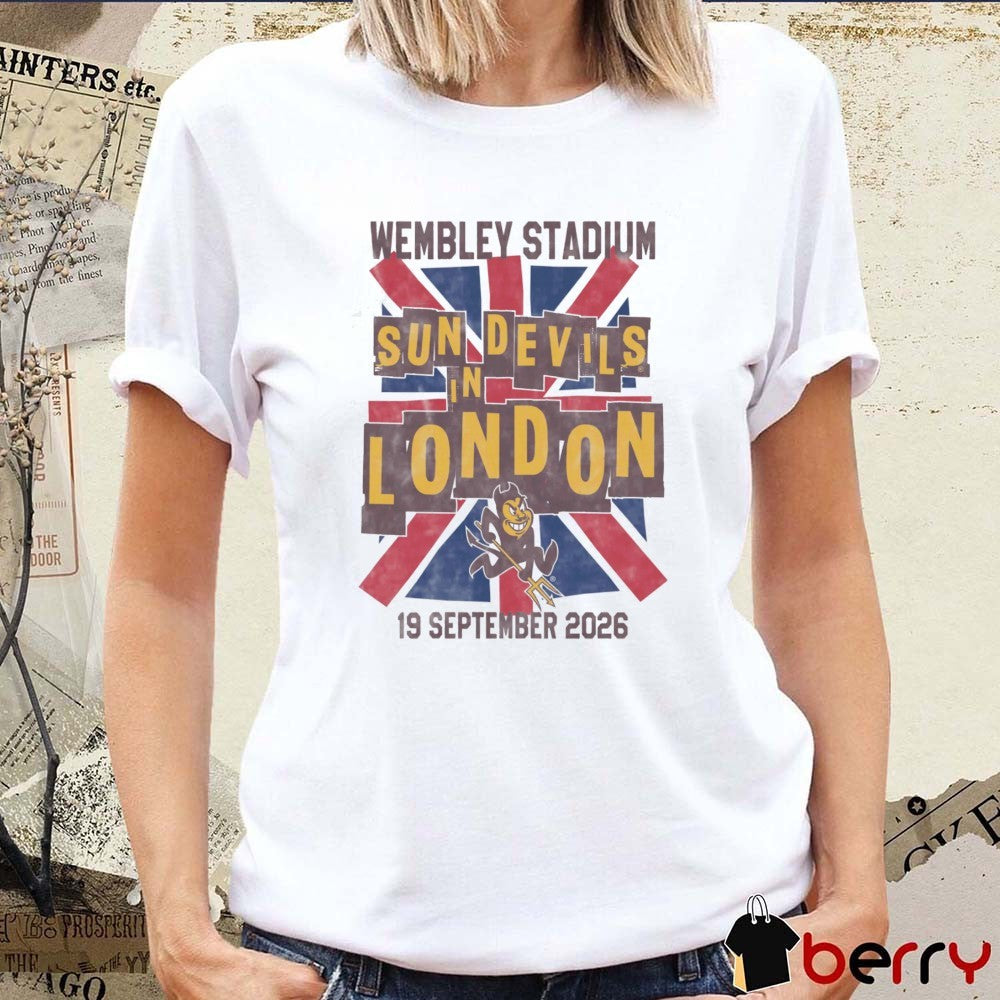 ASU UJC Sparky Wembley Stadium Sun Devils In London September 19 2026 t-shirt