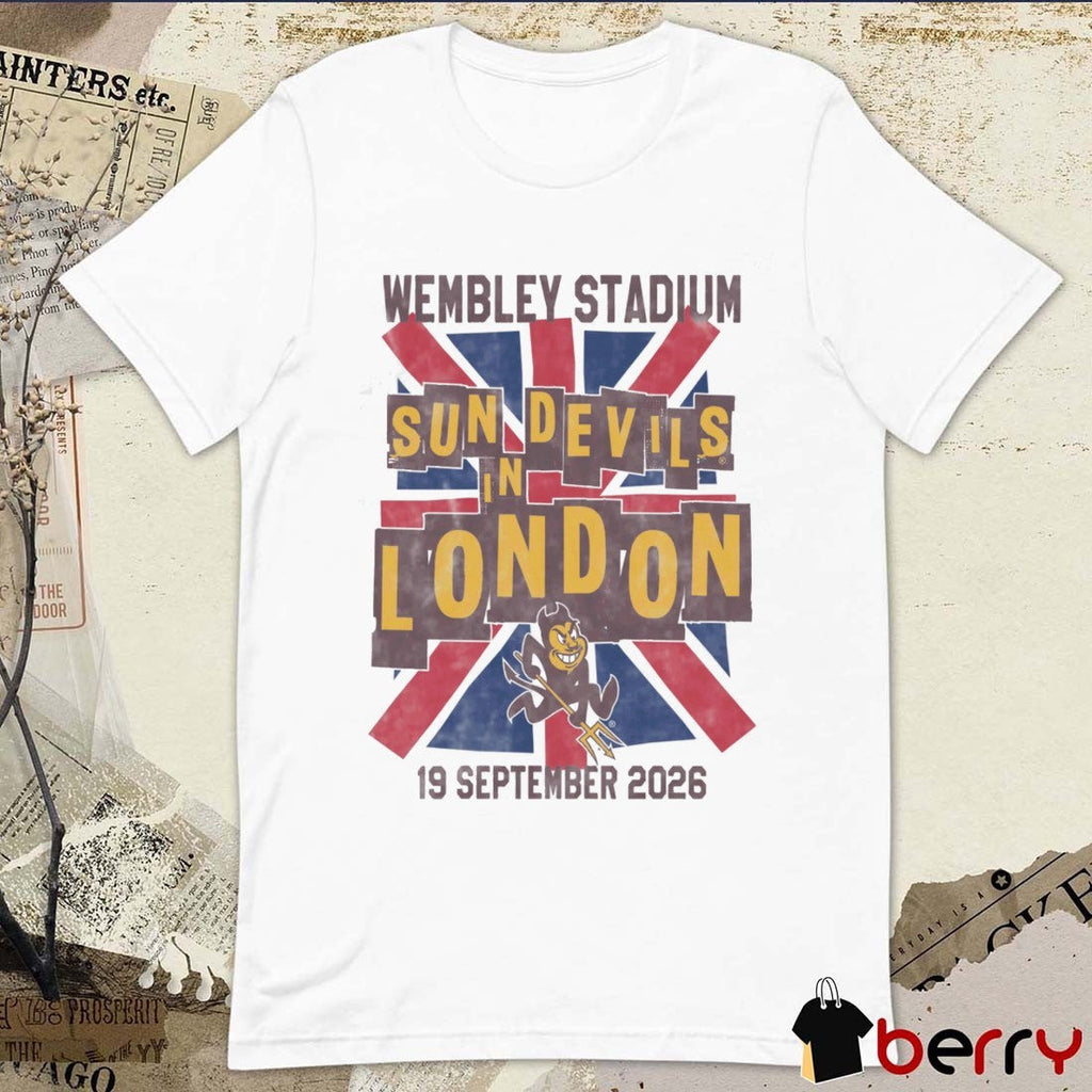 ASU UJC Sparky Wembley Stadium Sun Devils In London September 19 2026 t-shirt