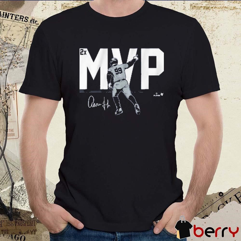 Aaron Judge 2X MVP New York Yankees MLB Signature t-shirt