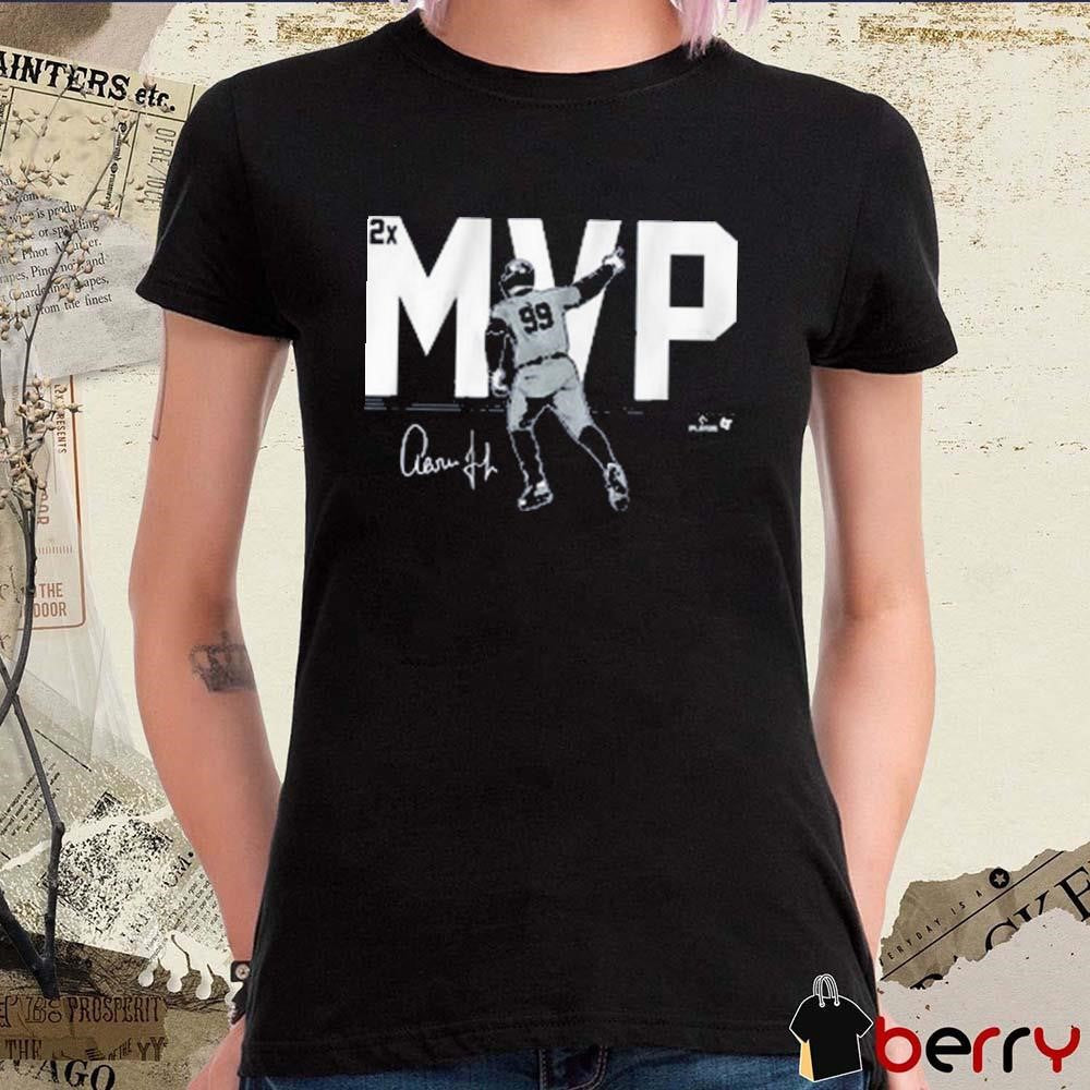 Aaron Judge 2X MVP New York Yankees MLB Signature t-shirt