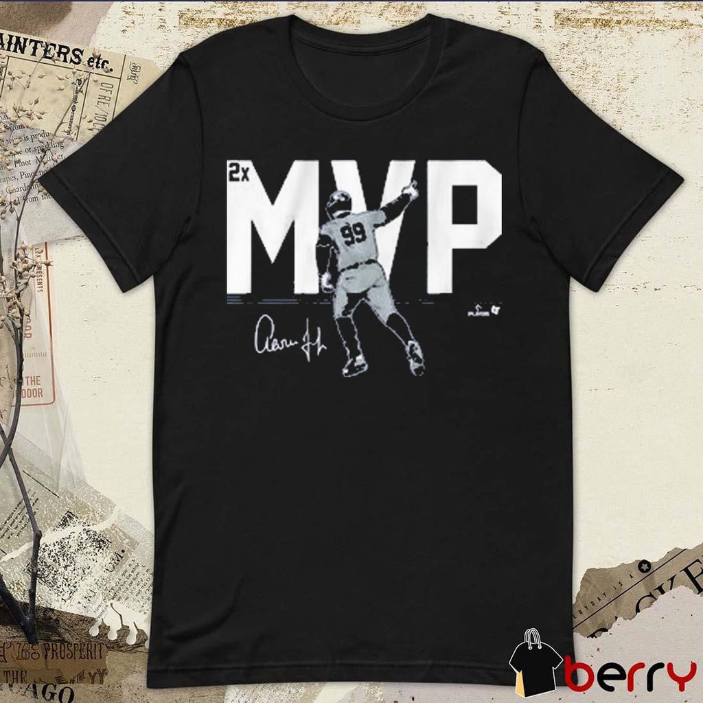 Aaron Judge 2X MVP New York Yankees MLB Signature t-shirt