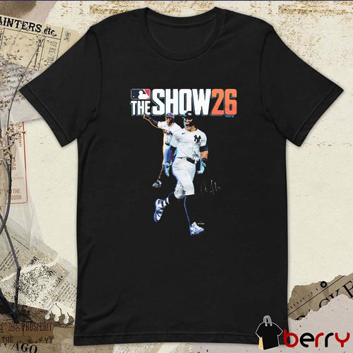 Aaron Judge MLB The Show 26 Cover New York Yankees Signature t-shirt