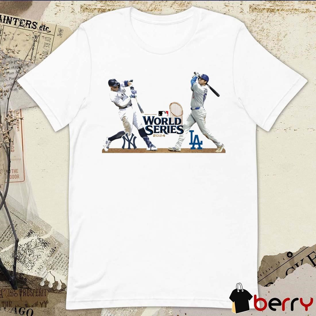Aaron Judge New York Yankees vs. Shohei Ohtani Los Angeles Dodgers 2024 MLB World Series Matchup t-shirt