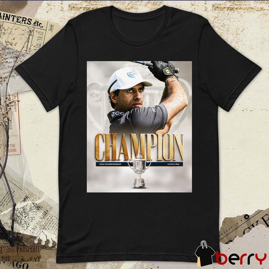 Aaron Rai Champion PGA Championship 2026 PGA TOUR Poster t-shirt