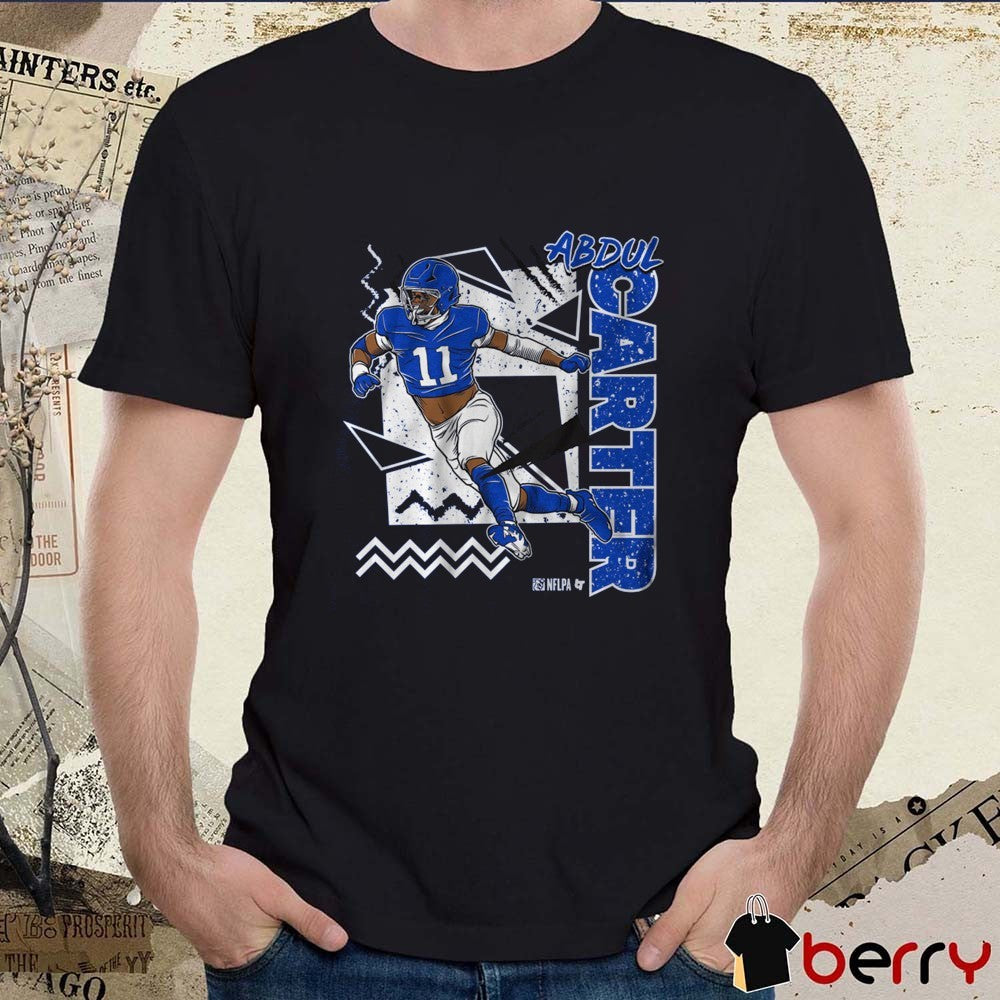 Abdul Carter 90s Style New York Giants 2025 NFL Draft t-shirt