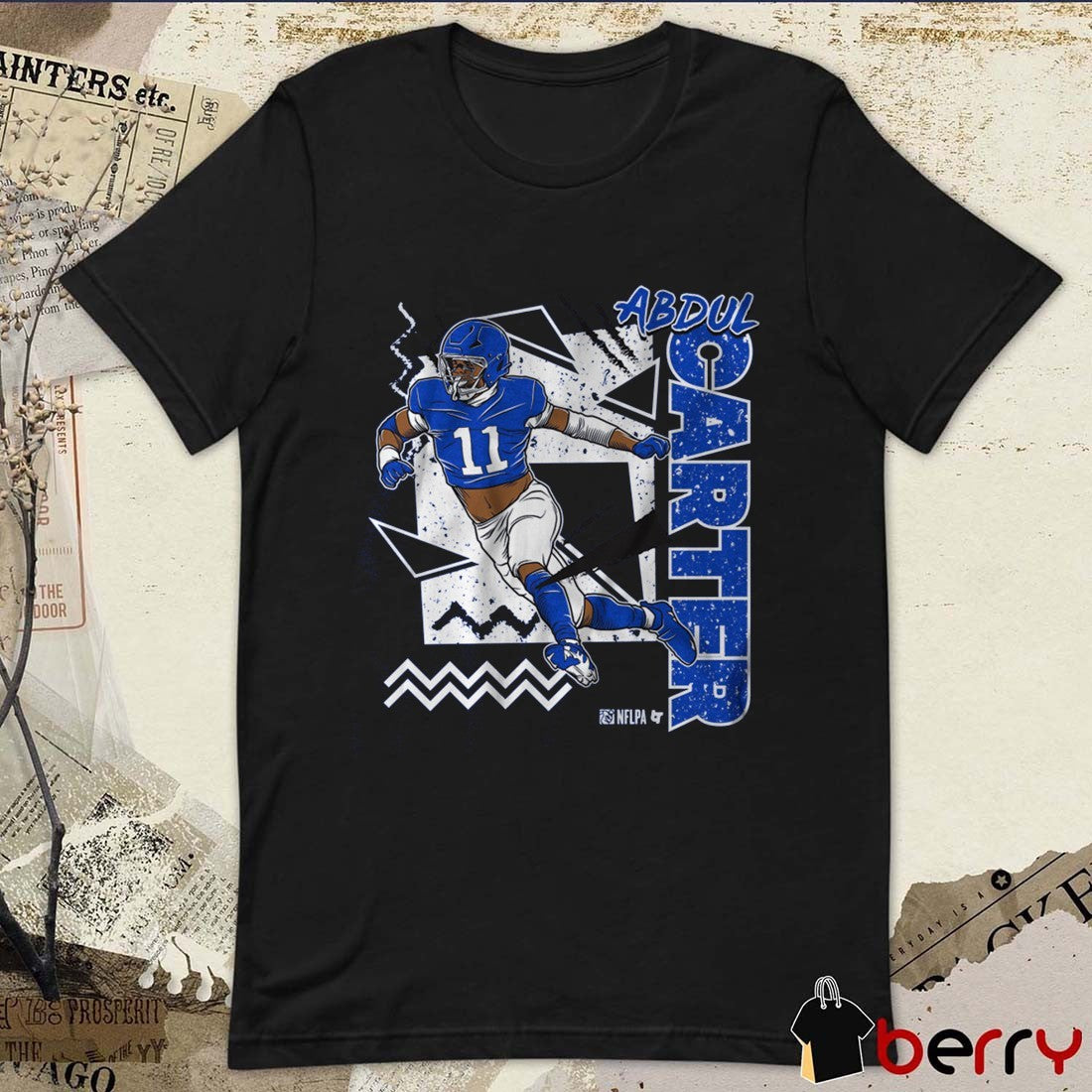 Abdul Carter 90s Style New York Giants 2025 NFL Draft t-shirt