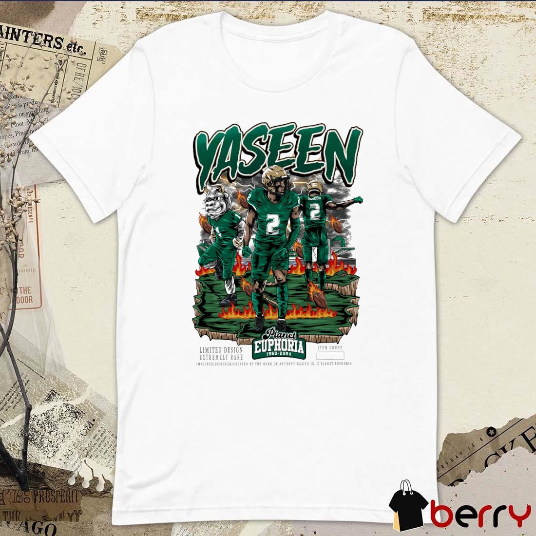 Abdur-Rahmaan Yaseen South Florida Bulls Planet Euphoria Artwork t-shirt