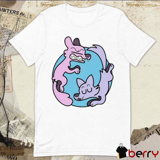 Ac Stuart Two Wolves Painting t-shirt