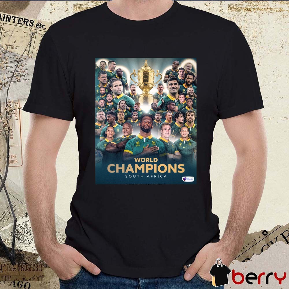 Africa First Rugby World Champions of All-Time South Africa Poster t-shirt