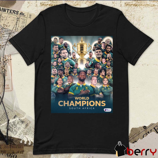 Africa First Rugby World Champions of All-Time South Africa Poster t-shirt