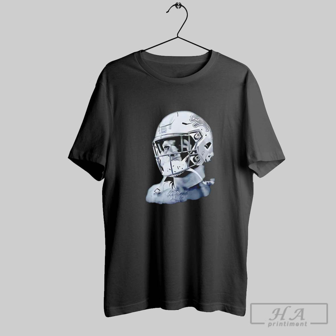 Official Aidan Hutchinson Detroit Lions Charcoal House Of Hutch Game Face