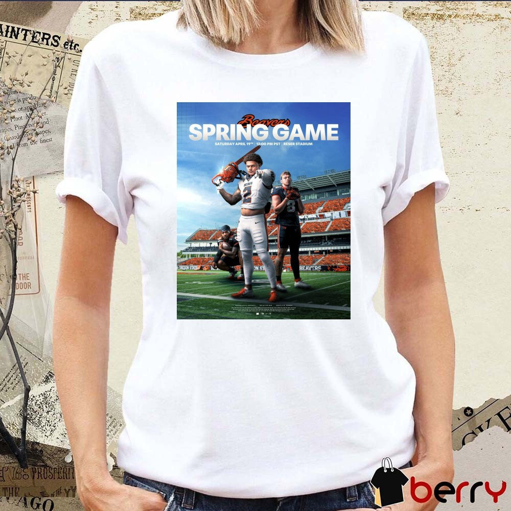 Aiden Sullivan Bryce Caufield Anthony Hankerson Oregon State Beavers football Spring Game Saturday April 19th 2025 Poster t-shirt