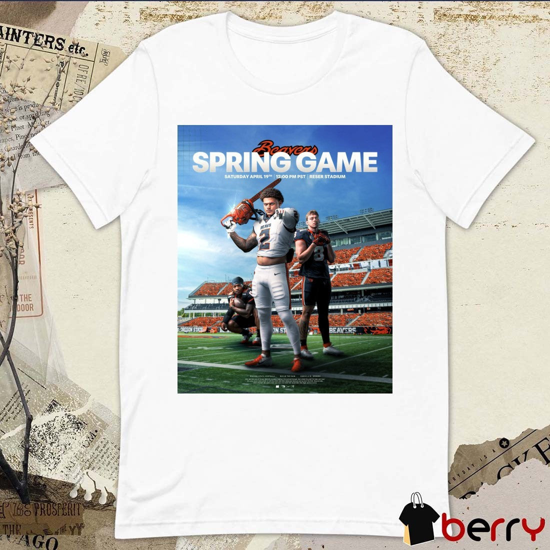 Aiden Sullivan Bryce Caufield Anthony Hankerson Oregon State Beavers football Spring Game Saturday April 19th 2025 Poster t-shirt