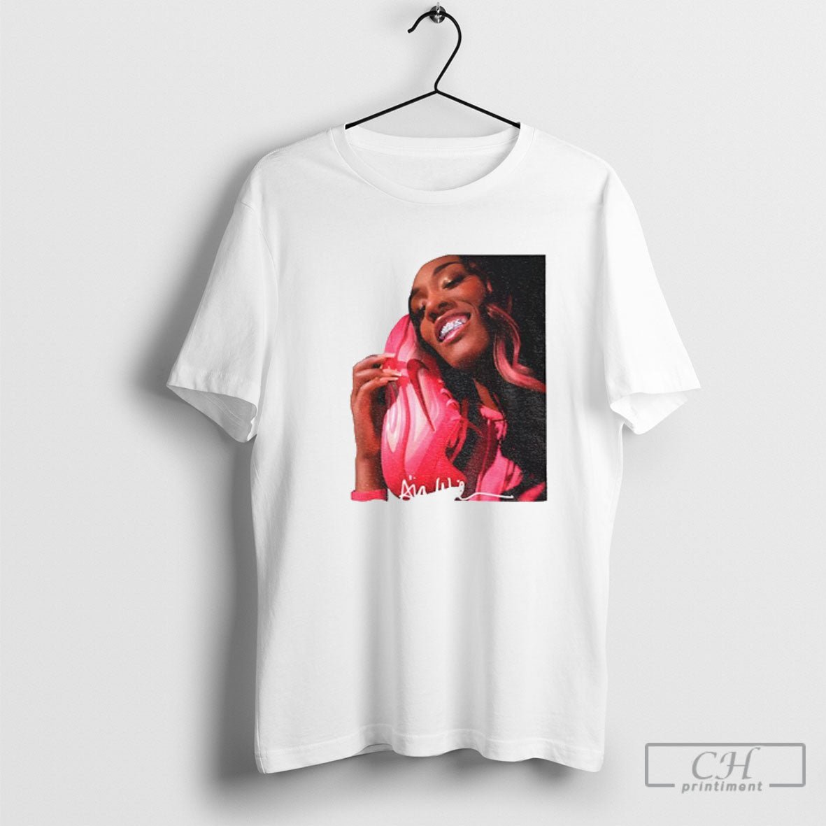 Official Aja 22 Wilson Pink Hair Shirt