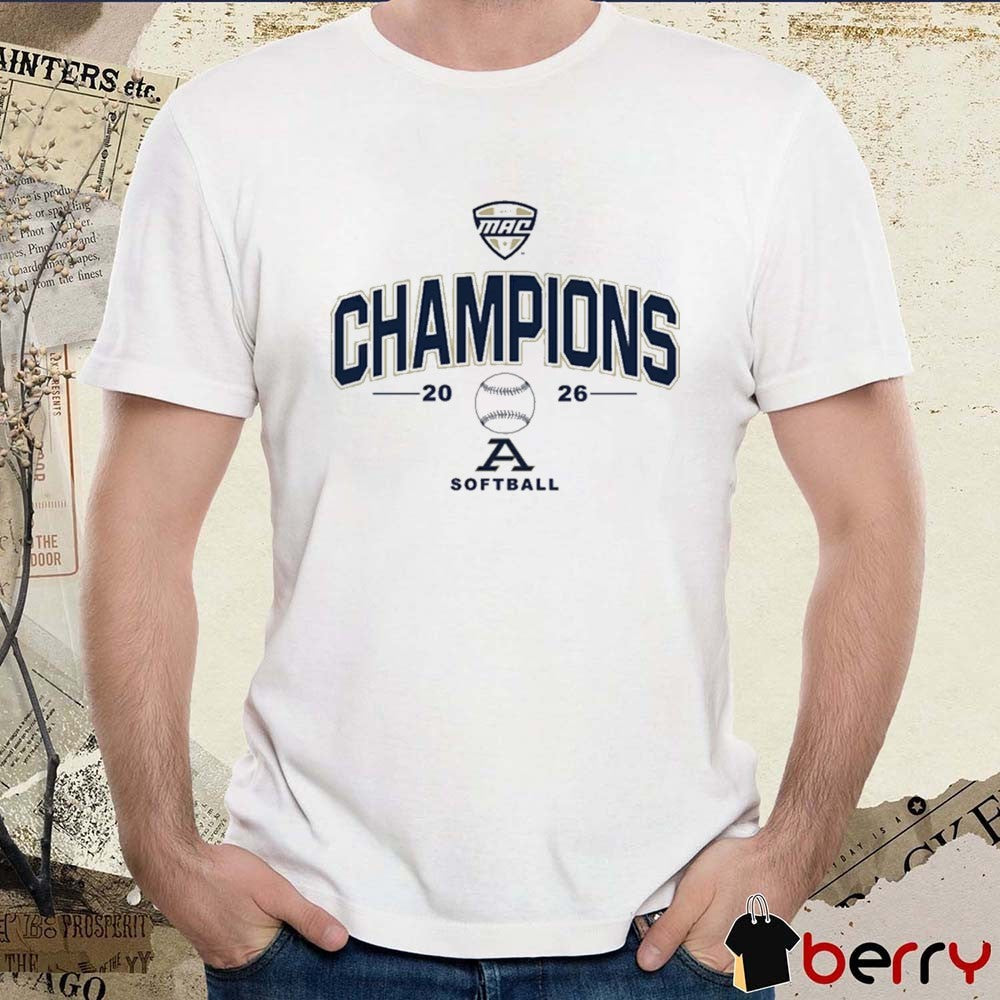 Akron Zips MAC Softball Tournament Champions 2026 NCAA College t-shirt