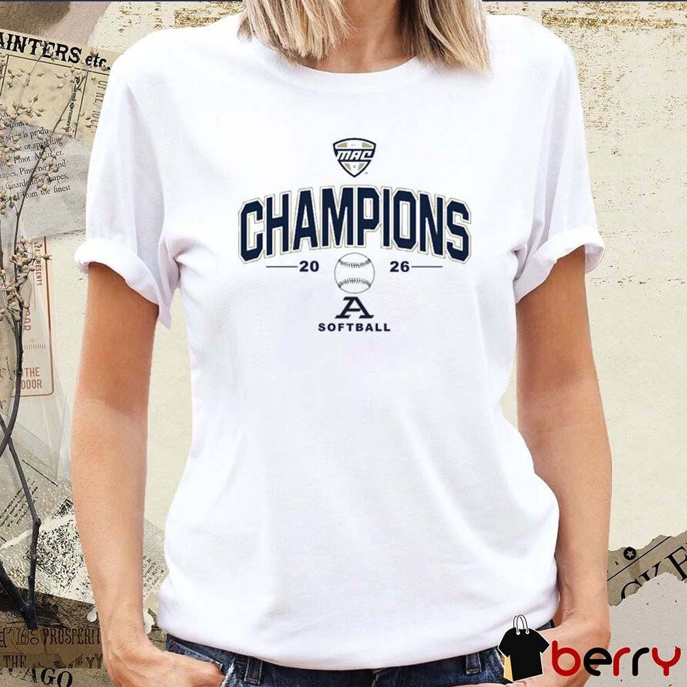 Akron Zips MAC Softball Tournament Champions 2026 NCAA College t-shirt