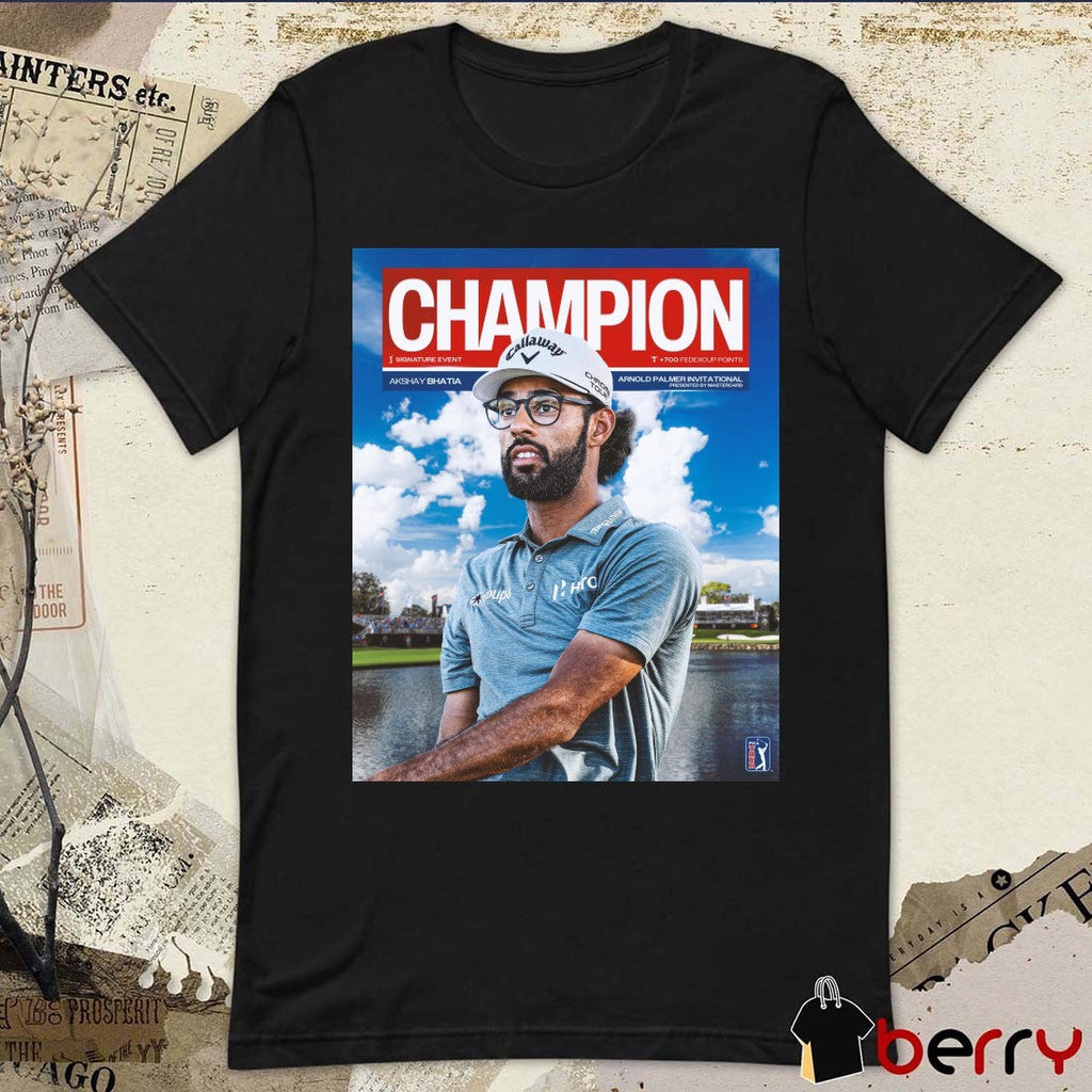 Akshay Bhatia 2026 Arnold Palmer Invitational Champion PGA Tour Poster t-shirt