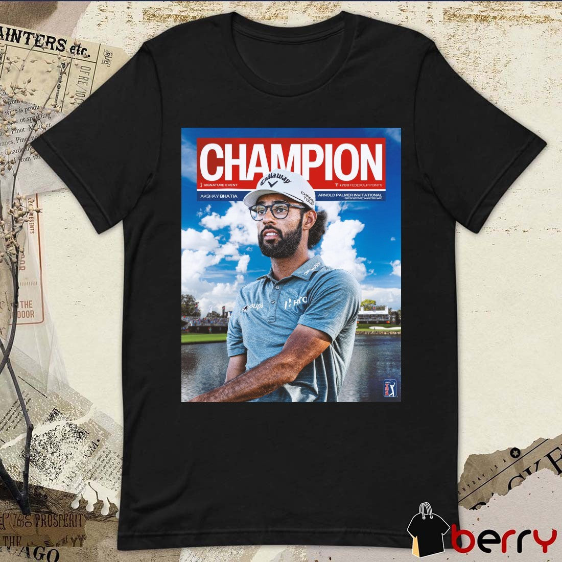 Akshay Bhatia 2026 Arnold Palmer Invitational Champion PGA Tour Poster t-shirt